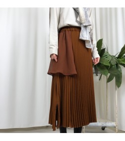 LAYERED PLEASTED SKIRT
