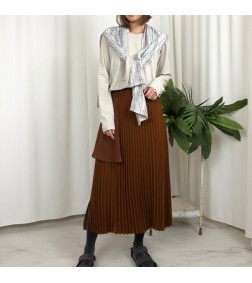 LAYERED PLEASTED SKIRT